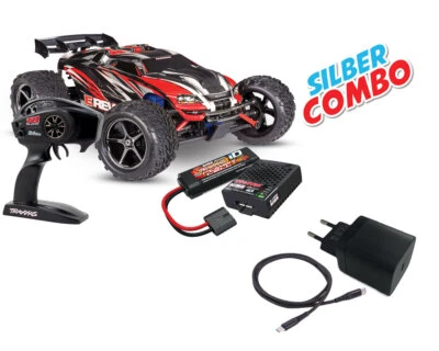 Traxxas E-Revo 1:16 rot RTR Brushed Silber Combo TRX71054-8-RED-SILBER-COMBO  - Bild 1 von 4