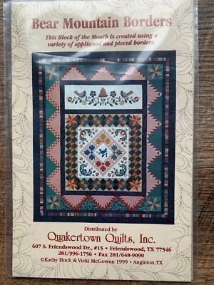 Quakertown Quilts BOM Bear Mountain Borders NIP Lot of 12 Quilt Pattern Set - Image 1 of 4