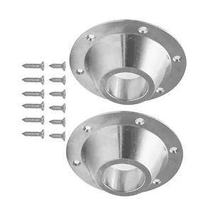 2Pcs RV Table Bases Aluminium Floor Fixed Mount Pedestal Replace Kits Camper - Picture 1 of 11