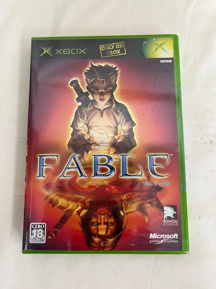 [g79] NEW Sealed Fable Microsoft Xbox Black Label Japanese Version - Image 1 of 3