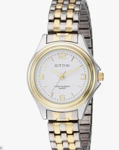Sutton by Armitron Women's SU/1010WTTT Two-Tone Expansion Band Watch *NEW* - Picture 1 of 3