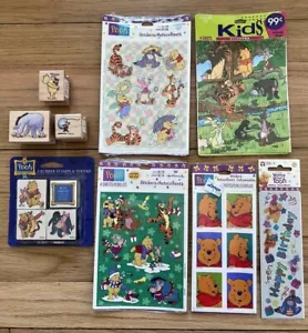 Lote de Winnie the Pooh: Estampillas de goma y pegatinas de Sandylion para medios para toda la noche Nuevo en paquete - Imagen 1 de 4