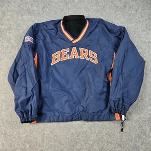 VINTAGE Bears Starter Reversible Windbreaker Boys XL Blue Black Sports READ - Picture 1 of 18