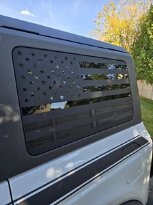 fits 2021-2025 Ford Bronco Window American Flag Decal - Picture 1 of 7