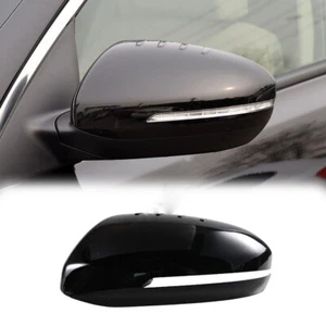 Fit For Kia Optima 2011-2015 Black Exterior Rear View Side Door Mirror Cap Cover - Picture 1 of 13