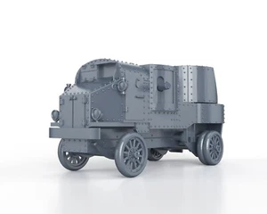 WWI RUSSIAN SOVIET GARFORD PUTILOV ARMORED CAR - 1/56 1/72 1/87 1/100 3D PRINTED - Picture 1 of 5