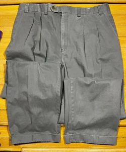 Lauren Ralph Lauren Pants Womens 36x31.5 (32) Gray Pleated Front Classic Work - Picture 1 of 8