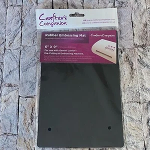 Crafters Companion NWT Rubber Embossing Mat 6" x 9" For Use With Gemini Jr - Picture 1 of 5