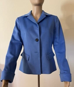 Lafayette 148 Women’s Beautiful Classic Blue Wool Angora Blazer Sz 4 - Bild 1 von 7