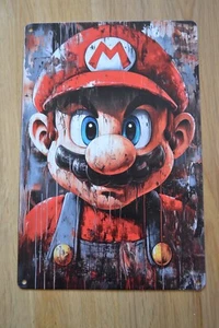 SUPER MARIO WORLD Blechschild - Super Mario - Retro - Vintage - Videospiel -Deko - Bild 1 von 1