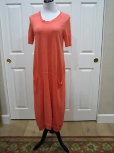 VESTIDO OSKA CORAL LINO PUNTO LISO TALLA 0=S NUEVO SIN ETIQUETAS - Imagen 1 de 8