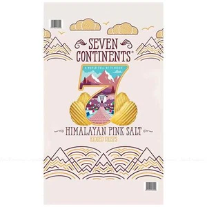 Seven Continents Himalayan Pink Salt Crisps Hand Ridge Cut Potato Chip Pack 900g - Picture 1 of 3