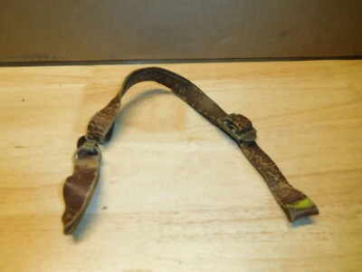 Vintage Fire Helmet Chin Strap-Leather - Image 1 of 4