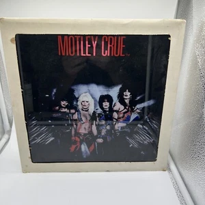 Vintage 1985 Motley Crue Carnival Prize Painted Glass Mirror  Rare 12x12.  - Picture 1 of 13