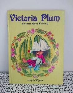 80s Vintage Angela Rippon Victoria Plum Goes Fishing Hardback Book Purnell - Picture 1 of 4