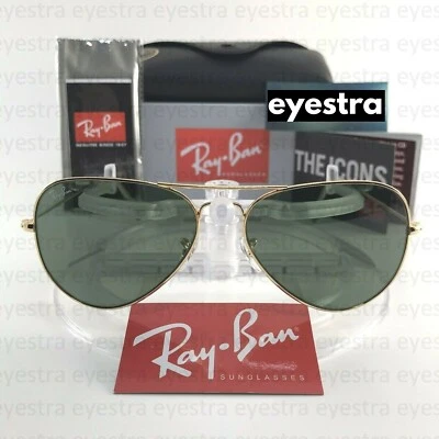Ray-Ban Aviator Classic Unisex Sunglasses RB3025 L0205 58MM Gold Frame G-15 Lens - image 1 of 4
