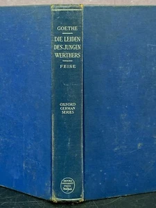 Goethe Die Leiden des jungen Werthers Oxford German Series 1940 Ernst Feise read - Picture 1 of 24
