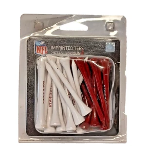 Arizona Cardinals  NFL 50 Pack of 2 3/4" Wooden Golf Tees - Picture 1 of 3