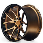 (4) 20X10.5" Ferrada Wheels Fr2 Matte Bronze With Gloss Black Lip Rims (B4)