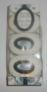 Potter & Moore China Blue Fine Soap Vintage RARE 3 Bars England NEU - Bild 1 von 3