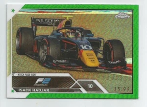 2023 Topps Chrome Formula 1 Racing Isack Hadjar #129 Green Refractor  #'d 35/99 - Bild 1 von 2