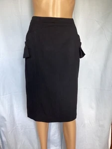 Christian Dior Women Black Wool Pencil Skirt Skirt 8 - Picture 1 of 11