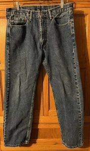 Levi's 505 Jeans Men's 35x30 Blue Regular Straight Leg Medium Wash Jeans - Picture 1 of 10