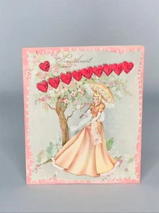 Vintage Sweetheart Valentines Day Card JS Publishing USA 1940s Free Fast Ship - Picture 1 of 3