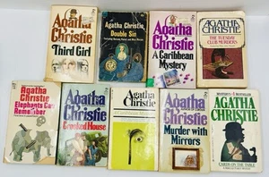 Agatha Christie Vintage Taschenbuch Konvolut 9 Kriminalromane - Bild 1 von 2