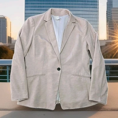 Chaqueta Blazer H&M Rosa Pálido Abrigo Deportivo Mujer Talla 12 Business Causal Preppy  Foto 1 de 4