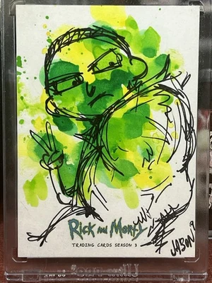 Rick and Morty Cryptozoic Season 3 Sketch Card Mayonnaise & Bread 1/1 - Image 1 of 4