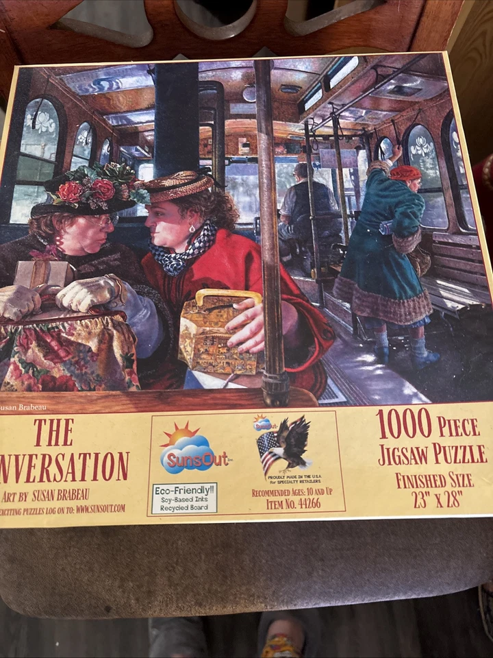 Rompecabezas The Conversation de Susan Brabeau 1000 piezas 23x28 Foto 1 de 1