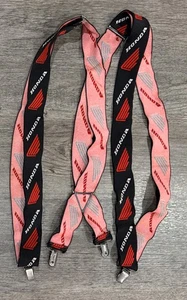 VINTAGE Honda BIKER Moto Racing Motorcycle SUSPENDERS - Picture 1 of 6