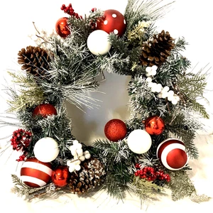 Ghirlanda Natalizia per Camino con Luci, 24 Pollici Valery Madelyn Pre Illuminata - Foto 1 di 6