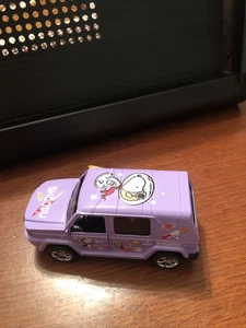 Peanuts Purple SUV Diecast Friction Vehicle w/ Tag Snoopy & Woodstock - Picture 1 of 7