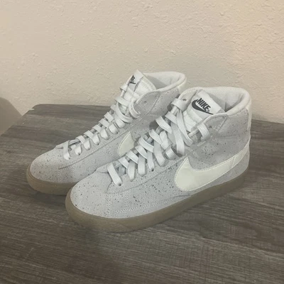 Nike Blazer Mid GS 'Off White Gum' Suede shoes 6Y 895850-101 UNIQUE BLAZERS! - Image 1 of 4