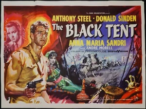 Black Tent ORIGINAL Quad Film Cinema Poster Anthony Steel Donald Sinden 1956 - Imagen 1 de 6