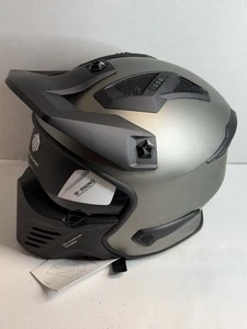 ILM ILM-726X Flip Visor Removable Face Motorcycle Gray/Black Helmet XL New/Tags - Foto 1 di 14