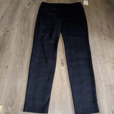 Sanctuary Anthropologie Pull On Ponte Pantalones Leggings Negro Azul Cuadros Talla Grande Foto 1 de 4