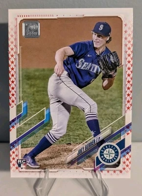 2021 Topps Update Series - Joey Gerber #US102 Red Stars /76 Seattle Mariners - Image 1 of 4