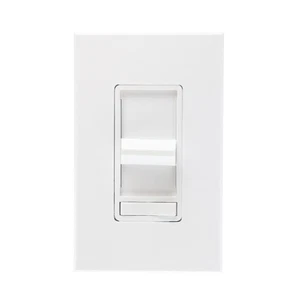 LEVITON 81000-W ATENUADOR DESLIZANTE INCANDESCENTE MONOPOLO, 1000 VATIOS, 120 V, BLANCO - Imagen 1 de 3