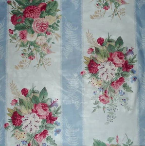 CARLETON V Cornelia Floral Cotton Remnants blue New remnant - Picture 1 of 1