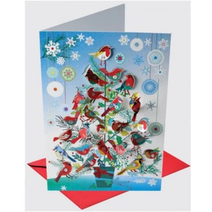 Christmas Advent Calendar Card by Forever Cards - Birds AD01 - Picture 1 of 2