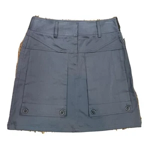 Gonna grigia Theory A-Line/Cargo cotone misto lycra taglia 10 made in USA - Foto 1 di 9