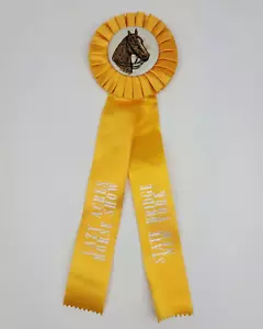 Vintage 1960s Yellow Ribbon Award Winner LAZY ACRES HORSE SHOW State Bride NY - Picture 1 of 8