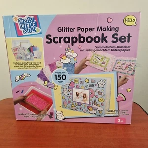 Crafty Little Kidz Glitter Paper Making Scrapbook Set 150 Pieces New - Picture 1 of 15