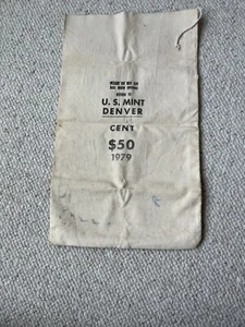 U.S. Mint Denver Mint Cent Money Bag 1979 - Picture 1 of 3