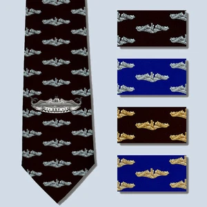 Diesel Boats forever DBF Submarine Necktie Tie SS SSN SSBN Dolphins - Picture 1 of 1