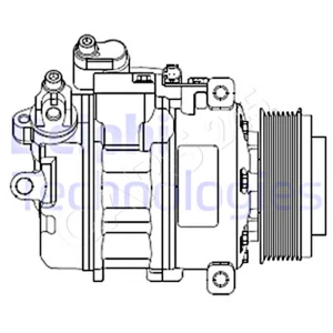 DELPHI AC Compressor For BMW Z4 Roadster E82 E88 E89 E90 E91 E92 64526956719 - Picture 1 of 5