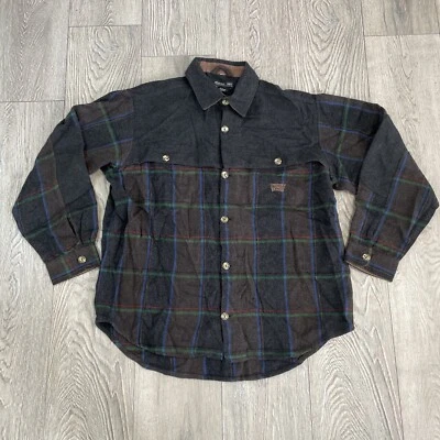 Jonathan Corey Black Blue Striped Long Sleeve Button Up Shirt Cotton L Marwin - Image 1 of 4